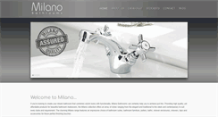 Desktop Screenshot of milanobathrooms.co.uk